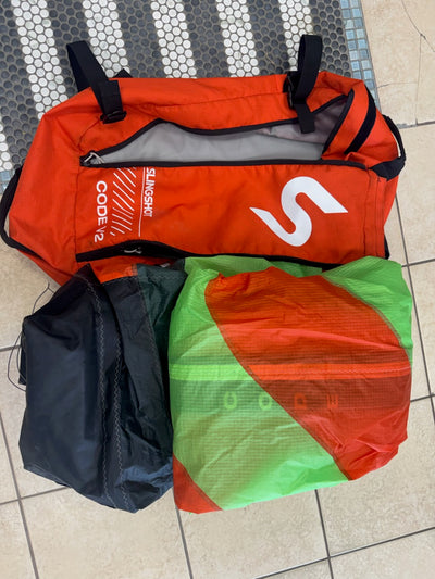 used 2025 Slingshot code v2 12m green kite only