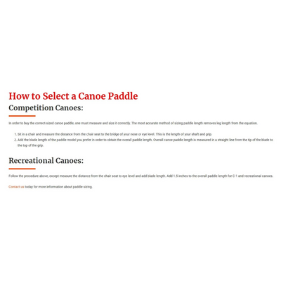 ZRE Power Surge Pro Carbon Fiber Canoe Paddle