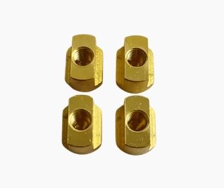 DTF - Foil Spare TrackNut Brass QM 4pcs M8