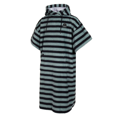 Mystic Poncho Velour AOP - Grey Blue