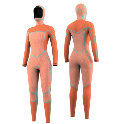 Mystic Gem 6/4/3 Double FZ Hooded Women's Wetsuit - Black