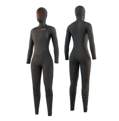 Mystic Gem 6/4/3 Double FZ Hooded Women's Wetsuit - Black